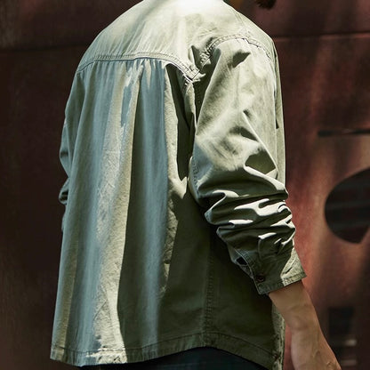 ダメージウォッシュ ワークシャツ（2Colors）250902