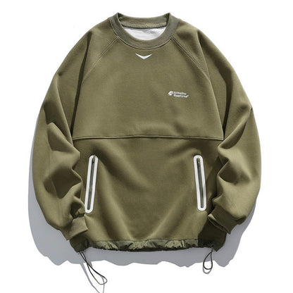 裾ドローコード スポーツ スウェットプルオーバー（4Colors）250732