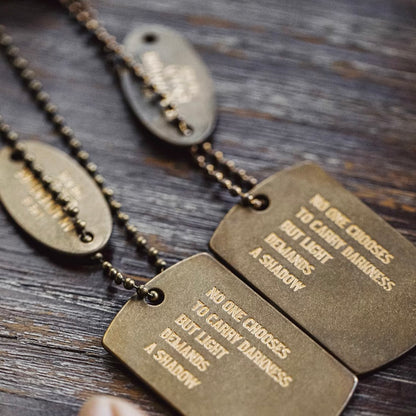 ミリタリー プレート ネックレス（1Color）250915