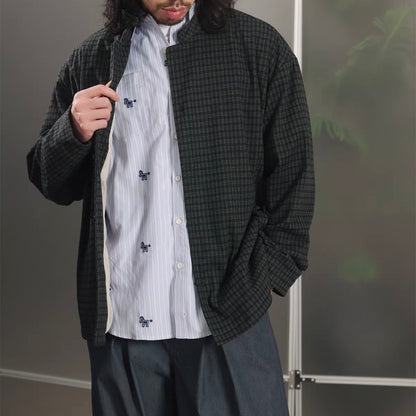 チェック スタンドカラー ライトジャケット（2Colors）260160