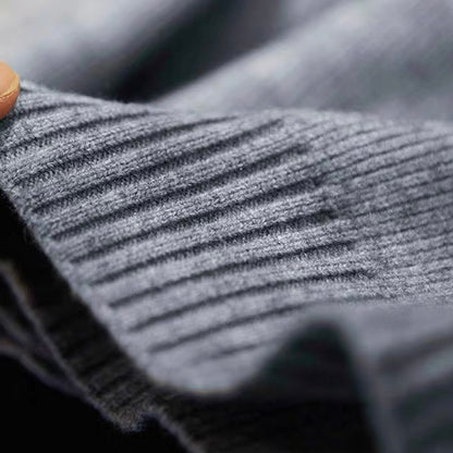 ハーフジップ ハイネック セーター（2Colors）250891