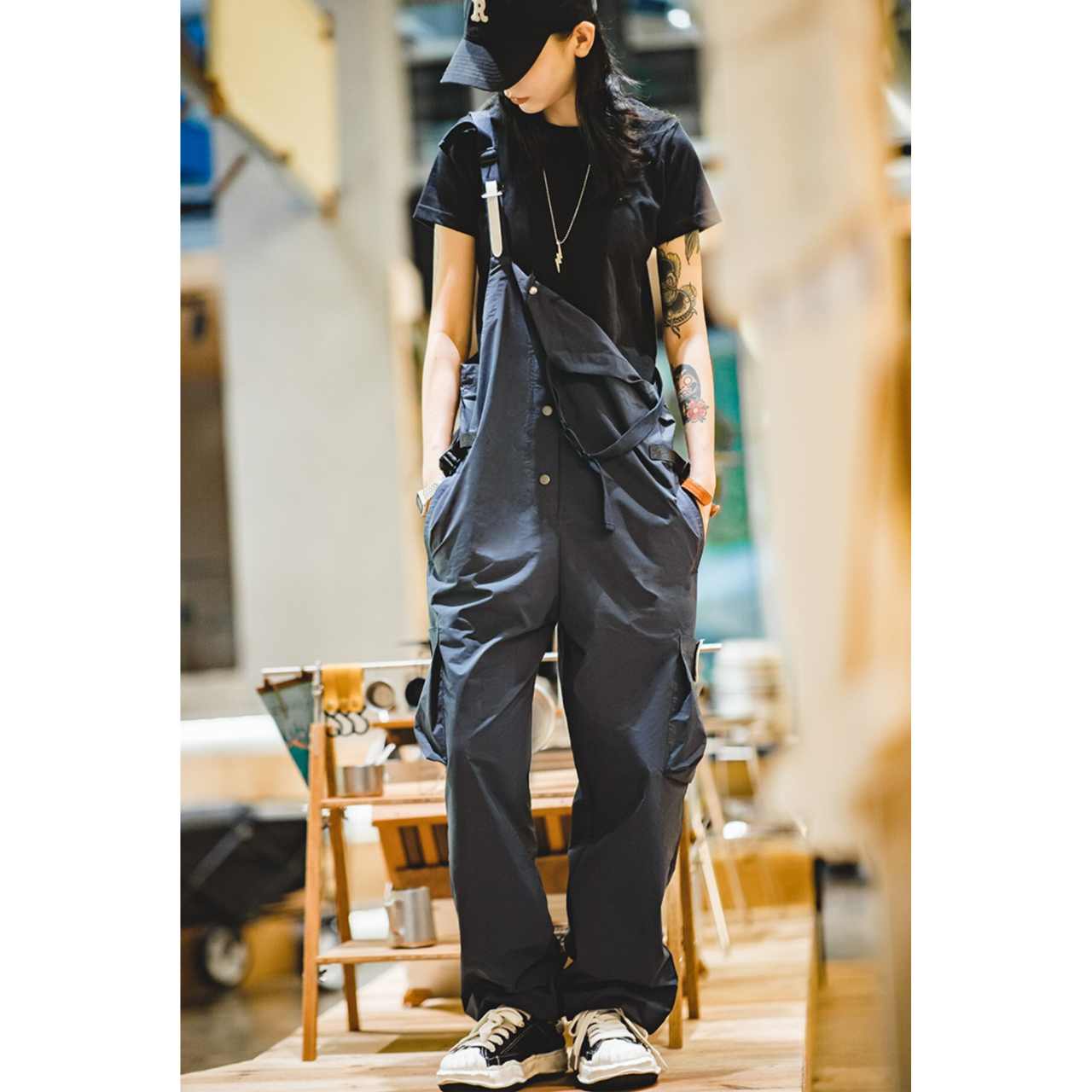 オーバーオール – Champyee (チャンピー) アウトドア系コーデ