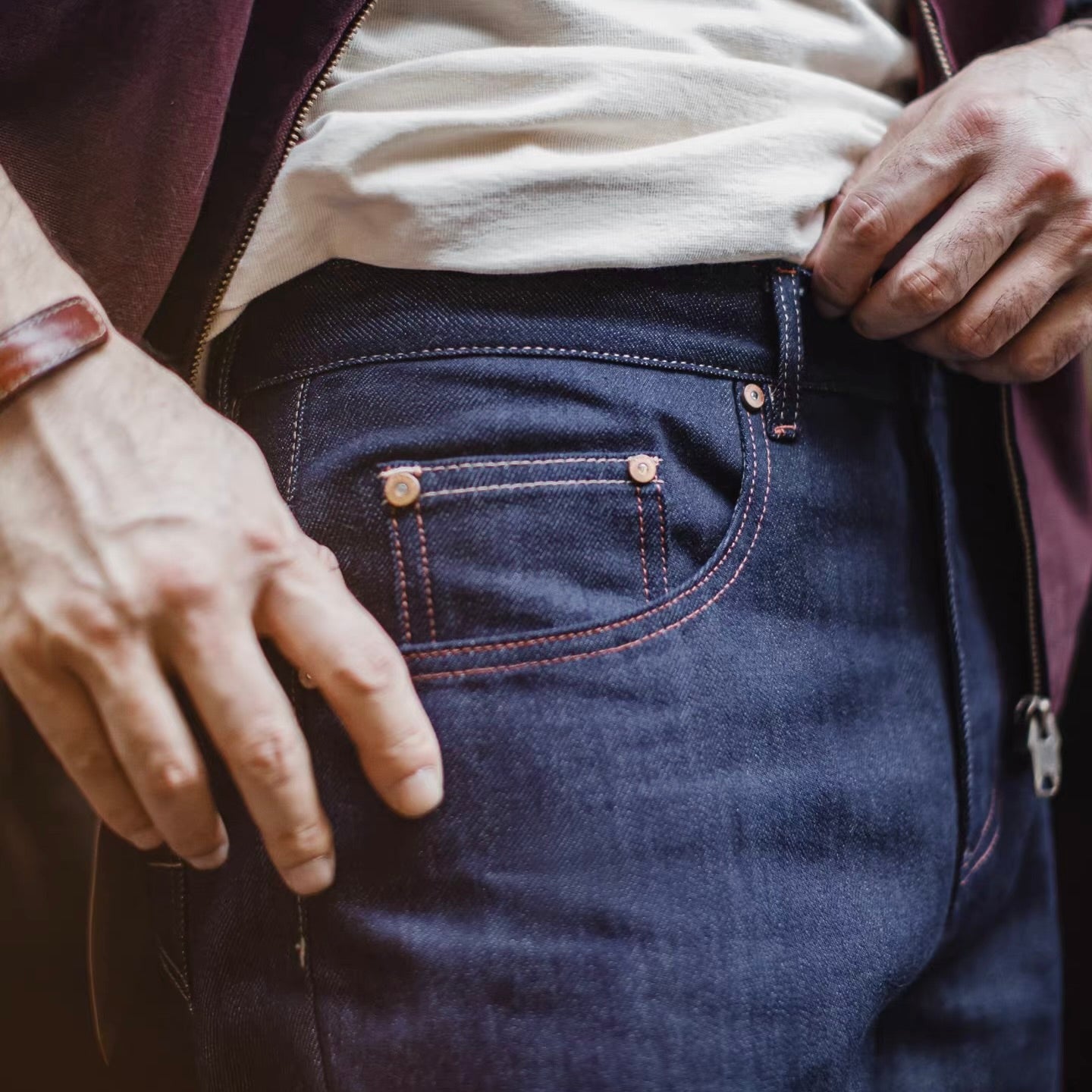 赤耳 テーパード デニムパンツ（1Color）251083