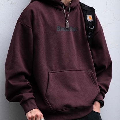 裏起毛 ロゴ入り プルオーバーフーディー（3Colors）251013