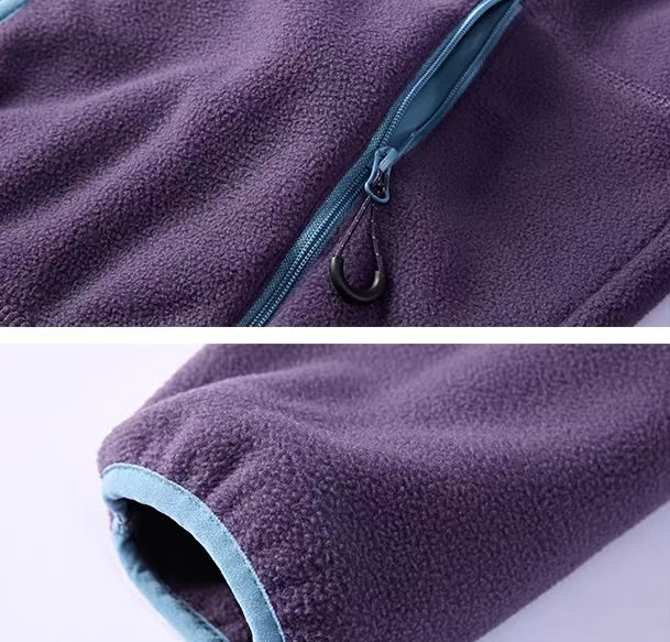 アクセントカラー スタンドネック フリースジャケット（4Colors）260010