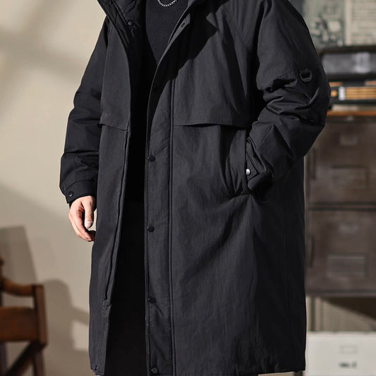 フード付 ミドル丈 ダウンジャケット（2Colors）251071