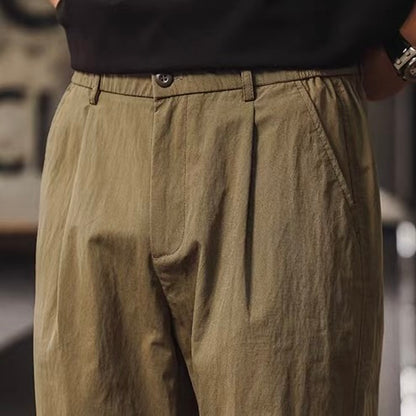 タック入り ウォッシュド ストレートパンツ（2Colors）260185