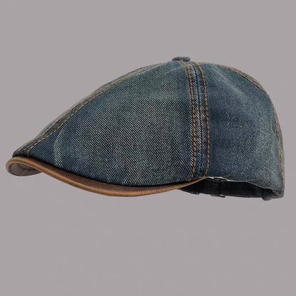 ウォッシュドデニム バックベルト ハンチング（5Colors）260095