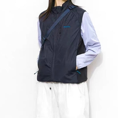 スタンドカラー シンプル ライトベスト（2Colors）251073