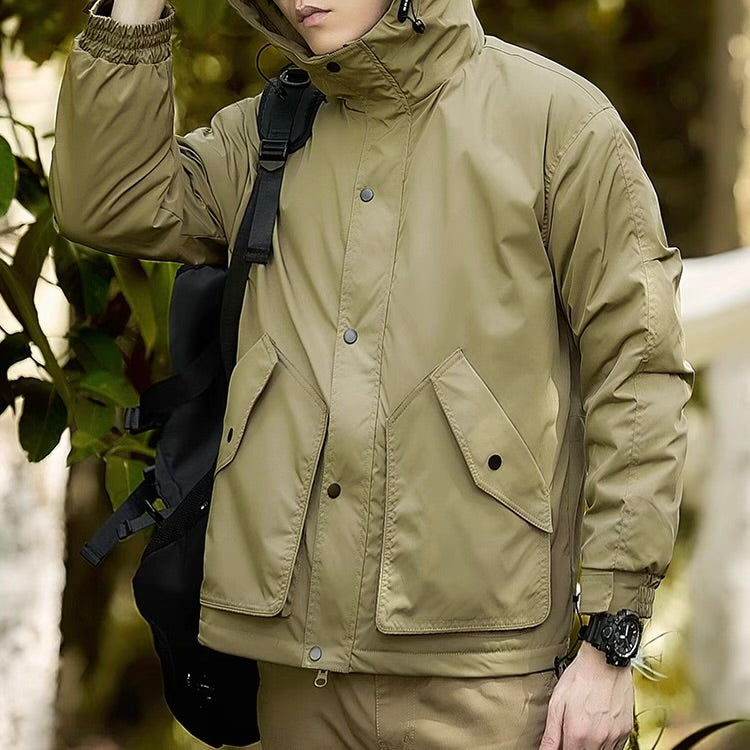 裏起毛 フード付 ワークジャケット（3Colors）251020