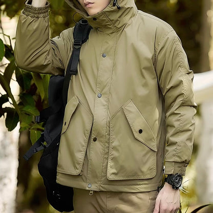 裏起毛 フード付 ワークジャケット（3Colors）251020