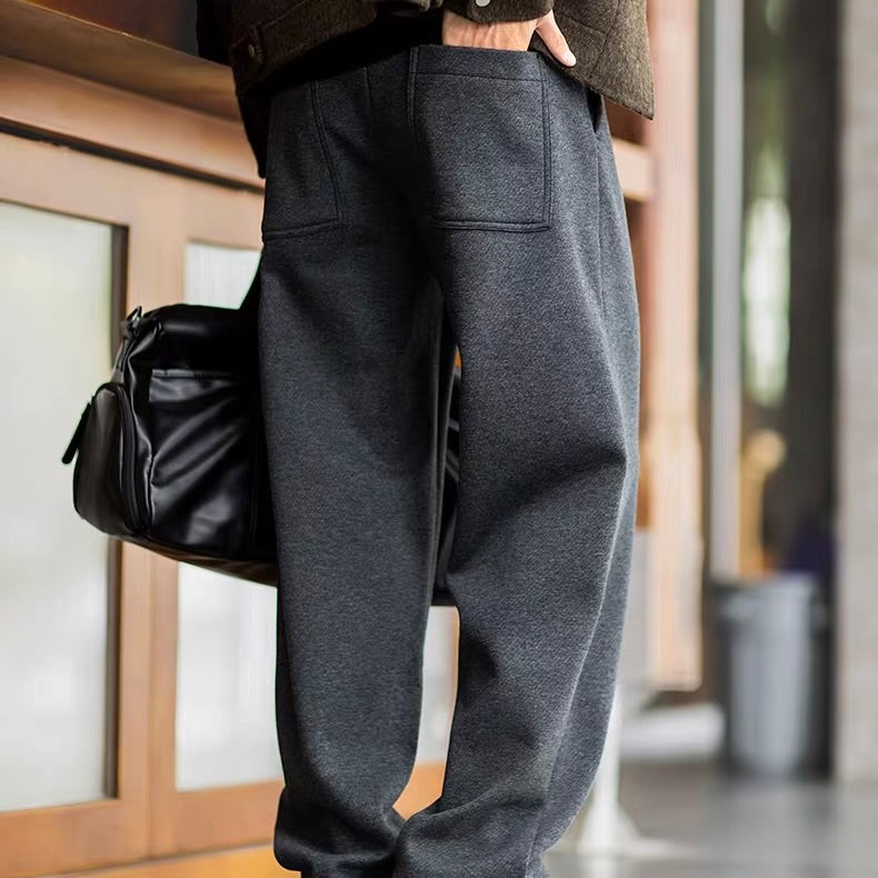 裏起毛 ワイドストレート カジュアルパンツ（2Colors）251049