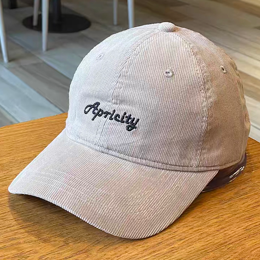 刺繍 コーデュロイ キャップ（6Colors）240834 – Champyee (チャンピー