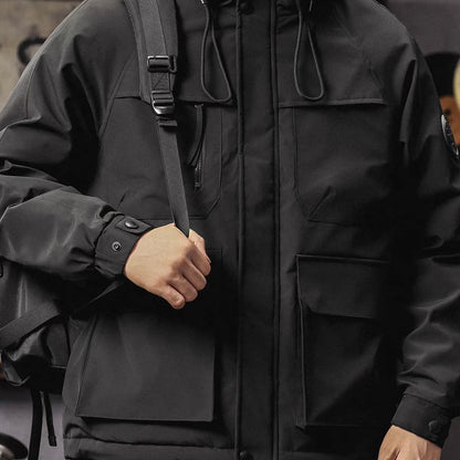 マルチポケット フード付 ワークダウンジャケット（3Colors）251043