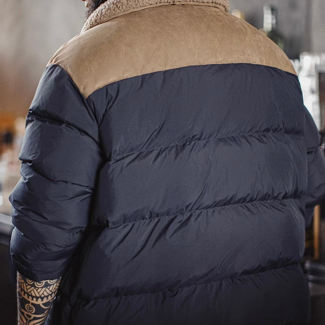 ボア襟 バイカラー ダウンジャケット（1Color）250949