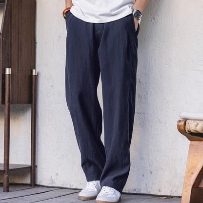 リラックス ルーズ ストレートパンツ（2Colors）260206