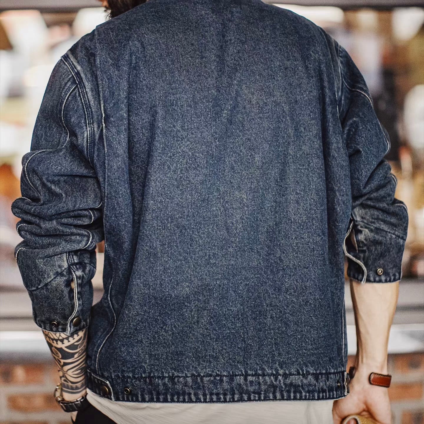 ウォッシュドデニム フルジップジャケット（1Color）260022