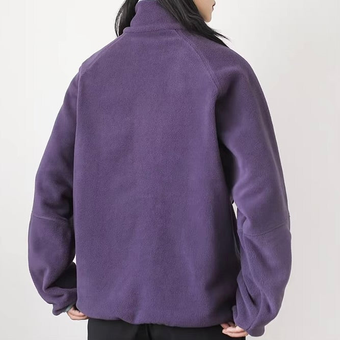 アクセントカラー スタンドネック フリースジャケット（4Colors）260010