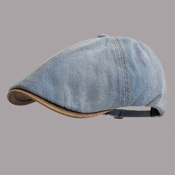 ウォッシュドデニム バックベルト ハンチング（5Colors）260095