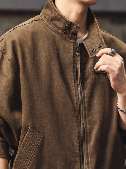 ヴィンテージテイスト スタンドカラージャケット（1Color）260083