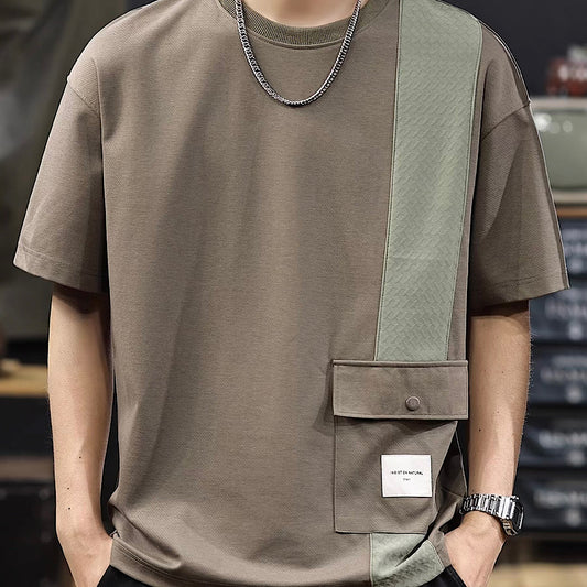 アクセントカラー パッチポケットTシャツ（2Colors）250477