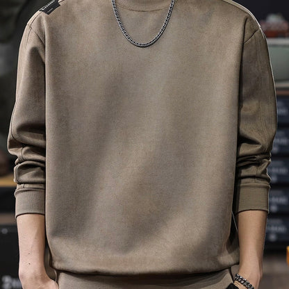 シンプル ロゴ付 スウェットプルオーバー（3Colors）251008