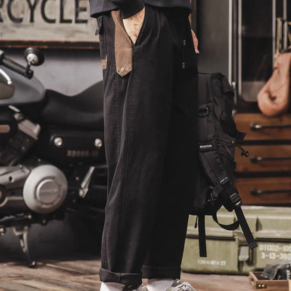 パッチワーク イージー カジュアルパンツ（2Colors）260100