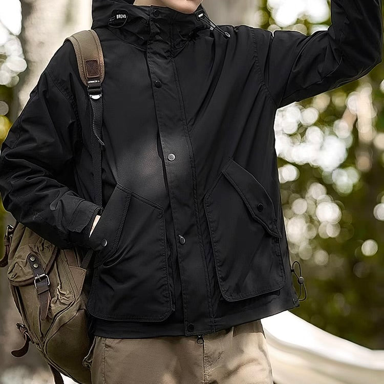 裏起毛 フード付 ワークジャケット（3Colors）251020