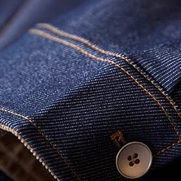 コーデュロイ襟 オーバーサイズ デニムジャケット（1Color）250997