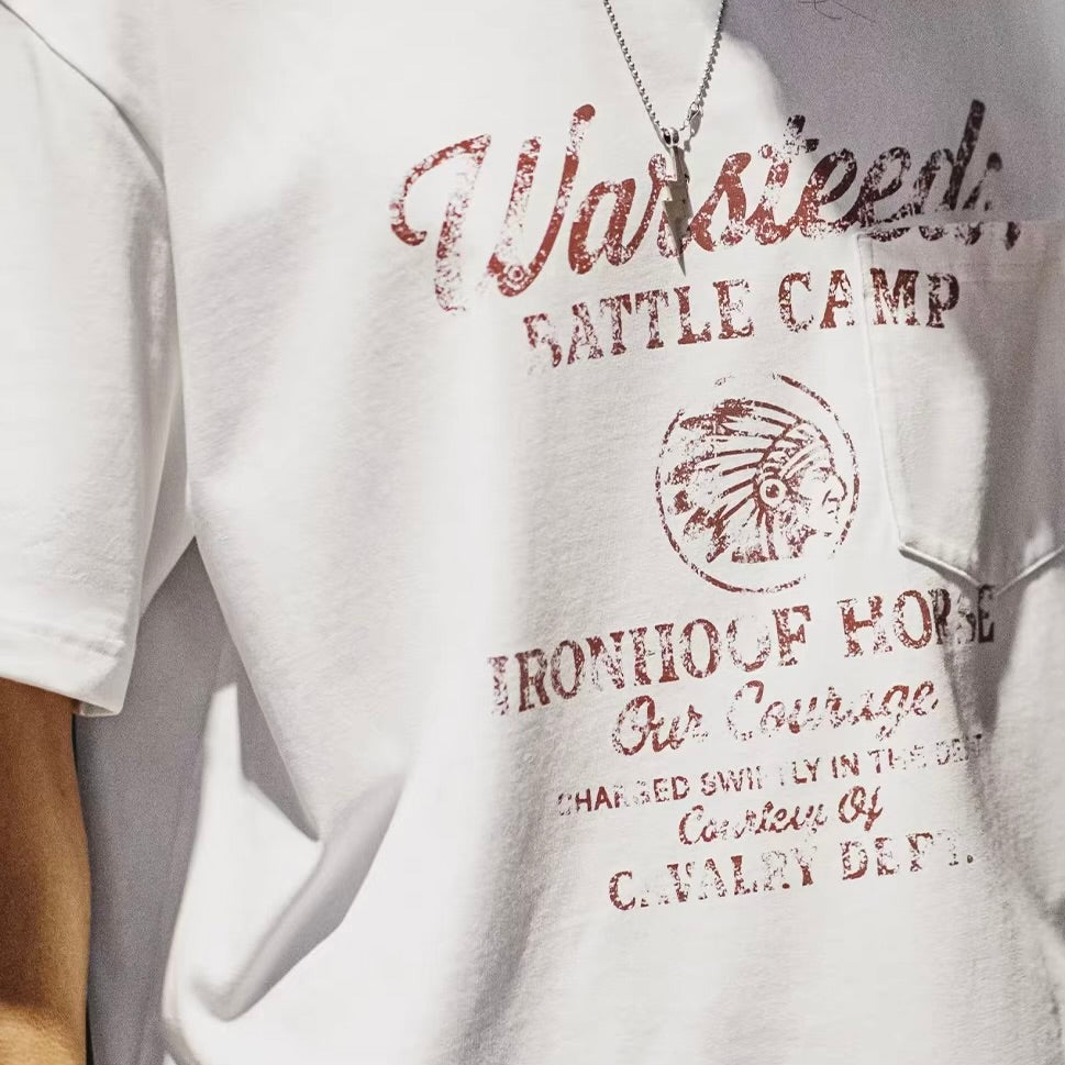 インディアンロゴ ダメージTシャツ（1Color）260349