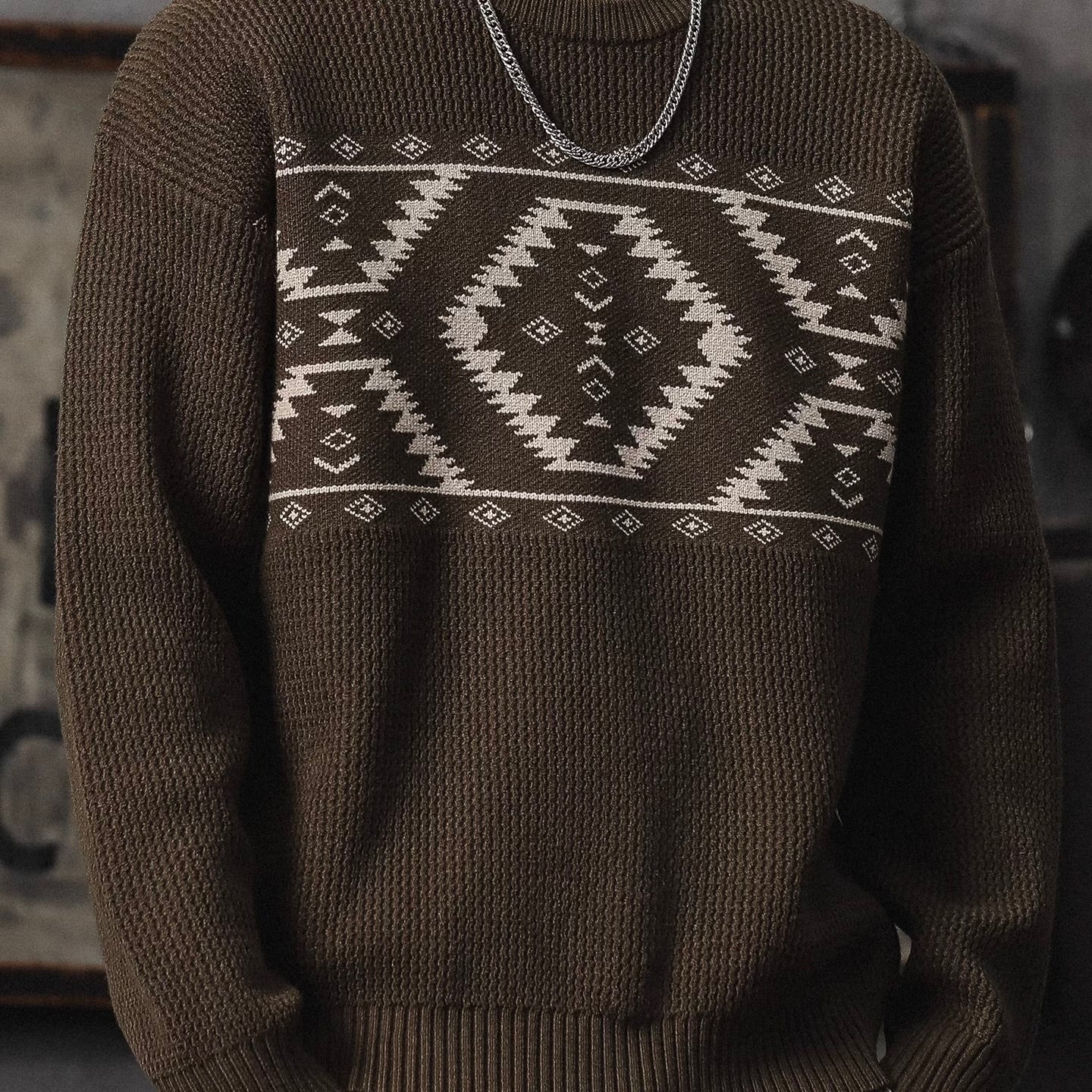 ネイティブモチーフ セーター（3Colors）251015