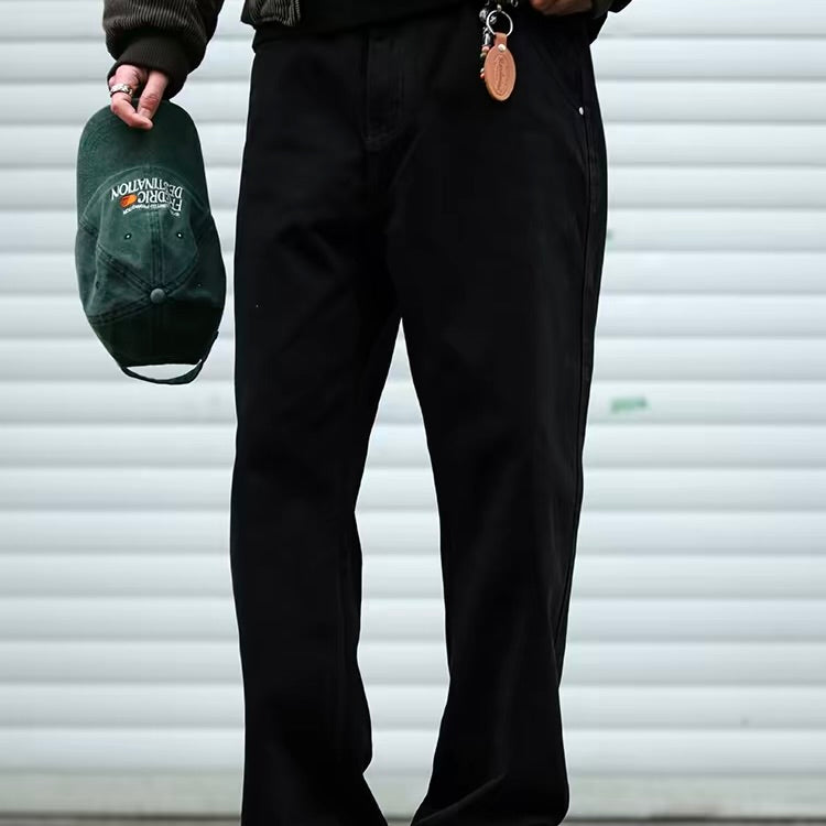 ウォッシュド ストレート カジュアルパンツ（2Colors）260189