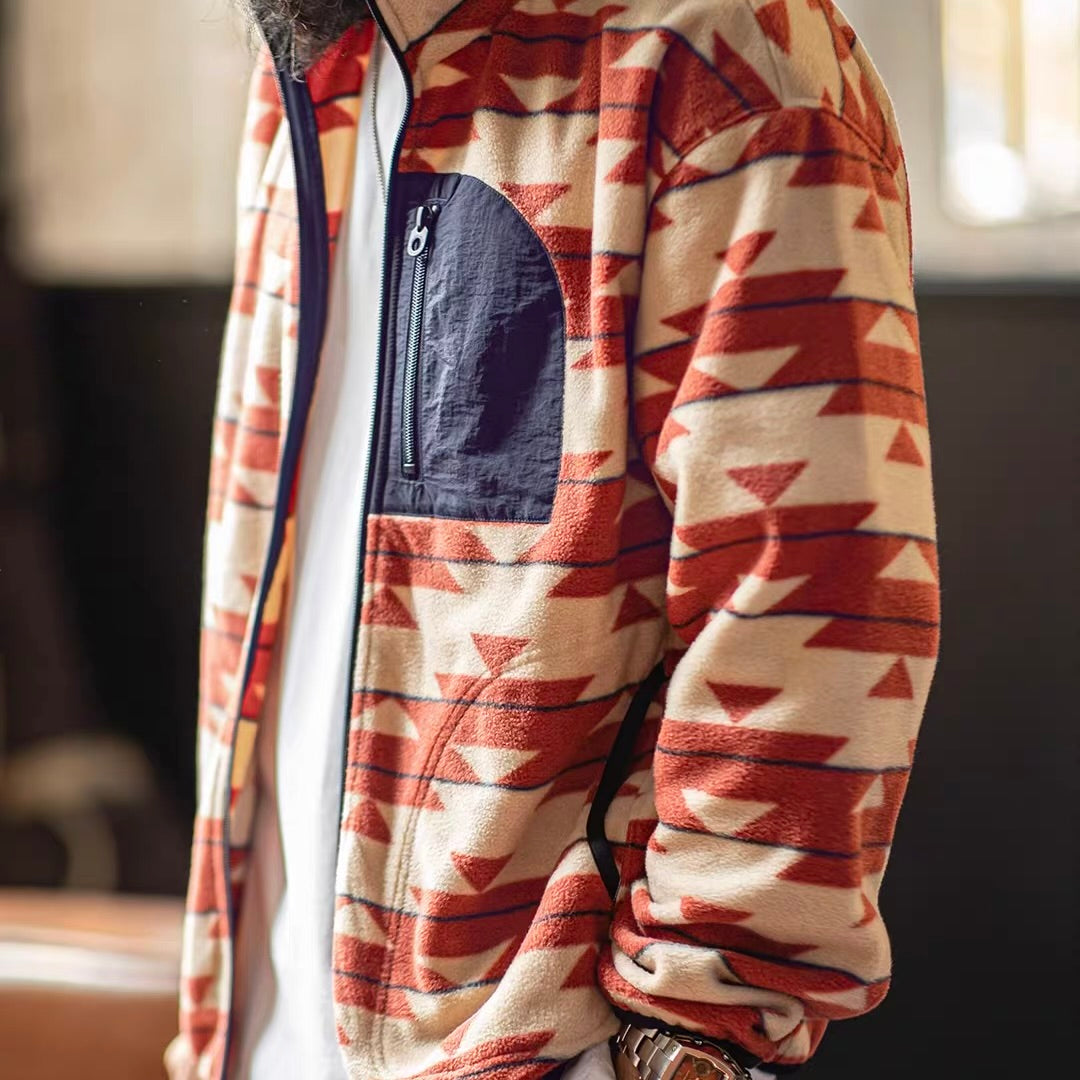 ネイティブ柄 フリースジャケット（1Color）260038