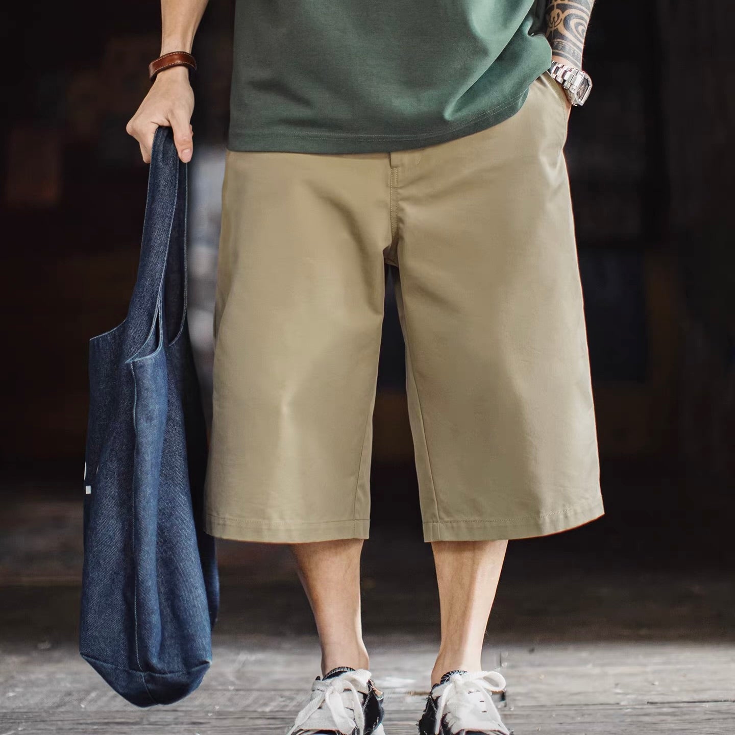 クラシック ミドル丈ストレートパンツ（3Colors）260263