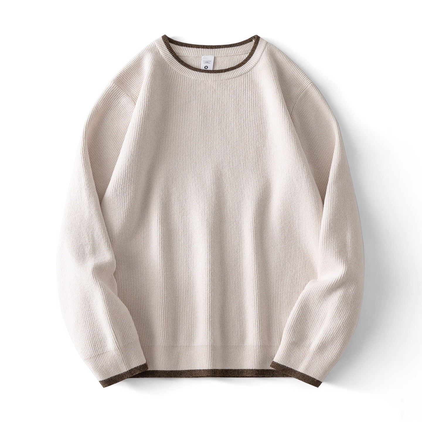 フェイクレイヤード シンプル セーター（3Colors）251009