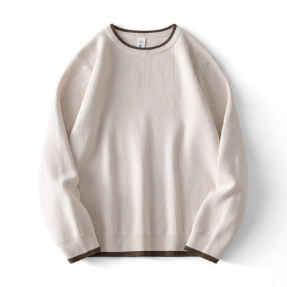 フェイクレイヤード シンプル セーター（3Colors）251009