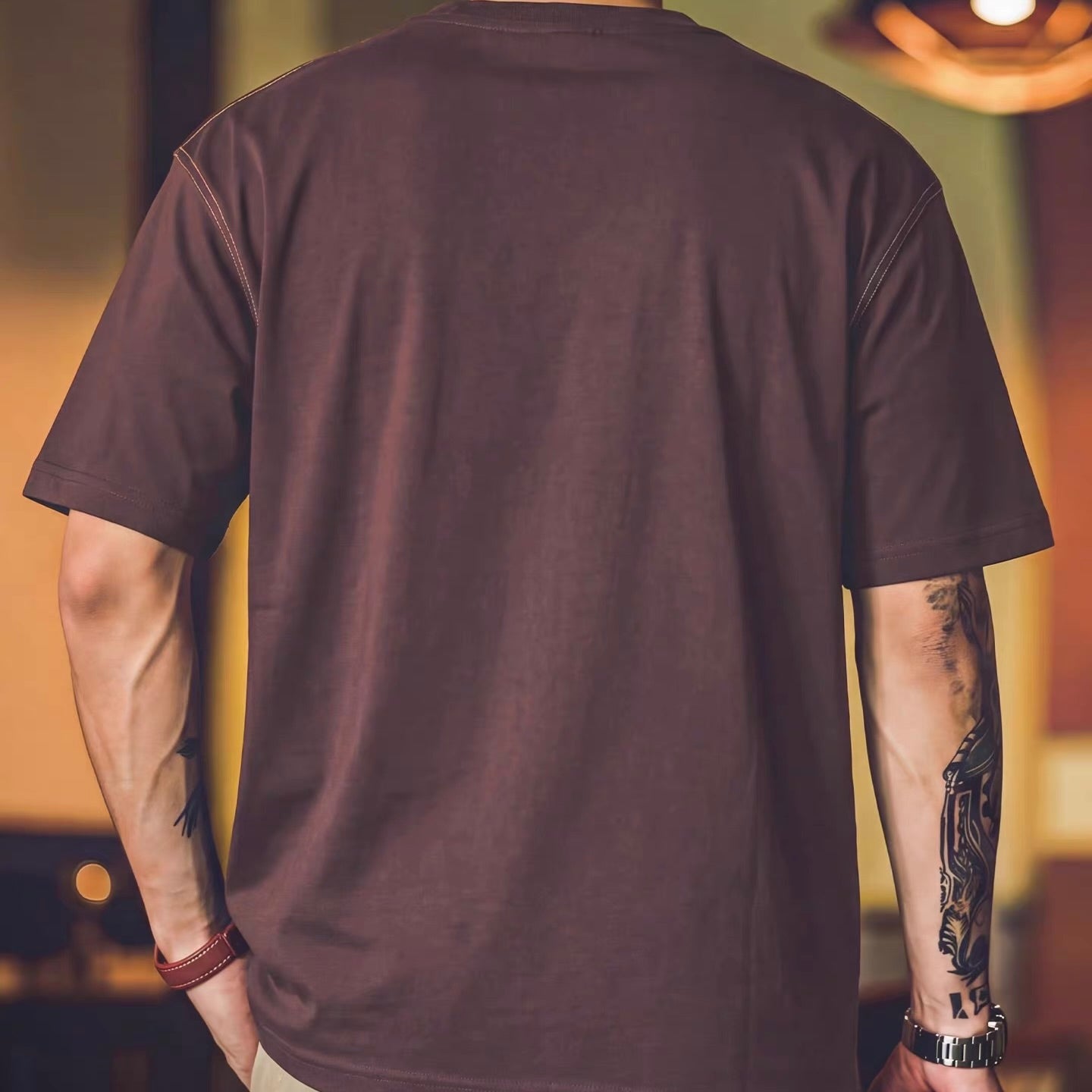シンプルロゴ ポイントステッチ Tシャツ（3Colors）260358