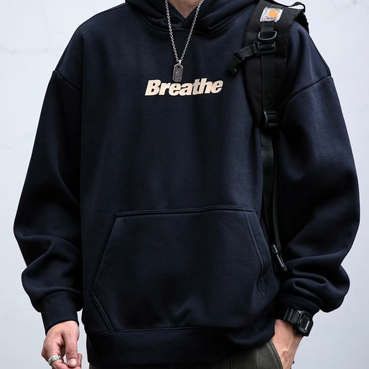 裏起毛 ロゴ入り プルオーバーフーディー（3Colors）251013