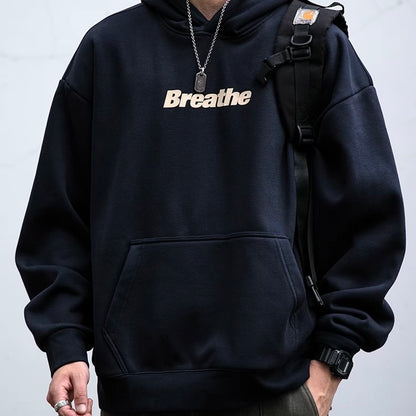 裏起毛 ロゴ入り プルオーバーフーディー（3Colors）251013