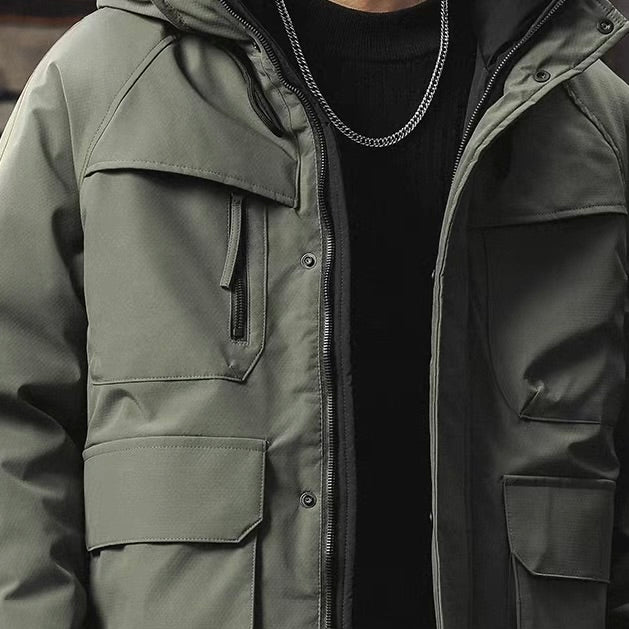 マルチポケット フード付 ワークダウンジャケット（3Colors）251043