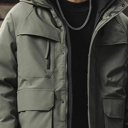 マルチポケット フード付 ワークダウンジャケット（3Colors）251043