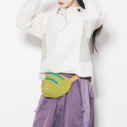 アクセントカラー ハーフジップ ライトジャケット（3Colors）260112