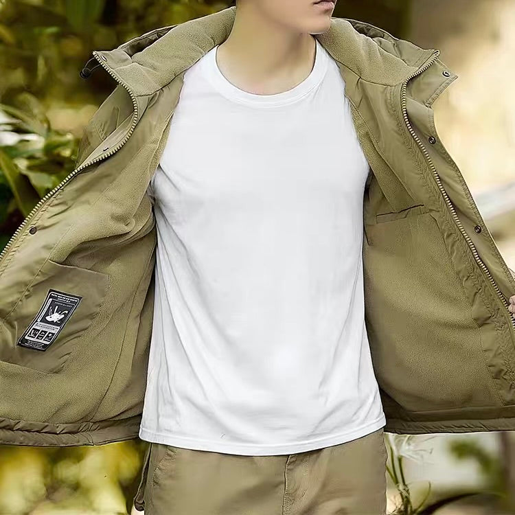 裏起毛 フード付 ワークジャケット（3Colors）251020