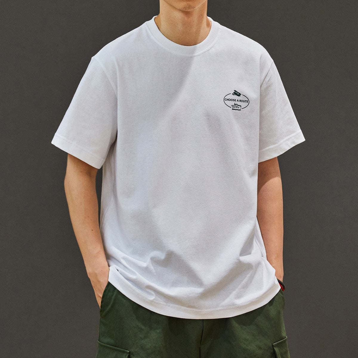 アウトドアイラスト シンプルTシャツ（2Colors）250609
