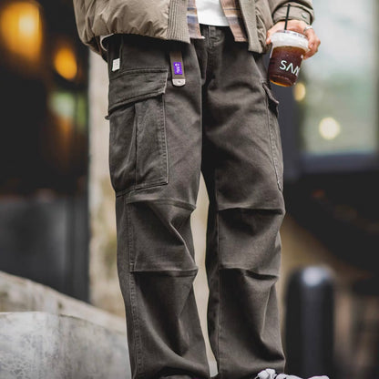 ベルト付 ワイド カーゴパンツ（5Colors）251060