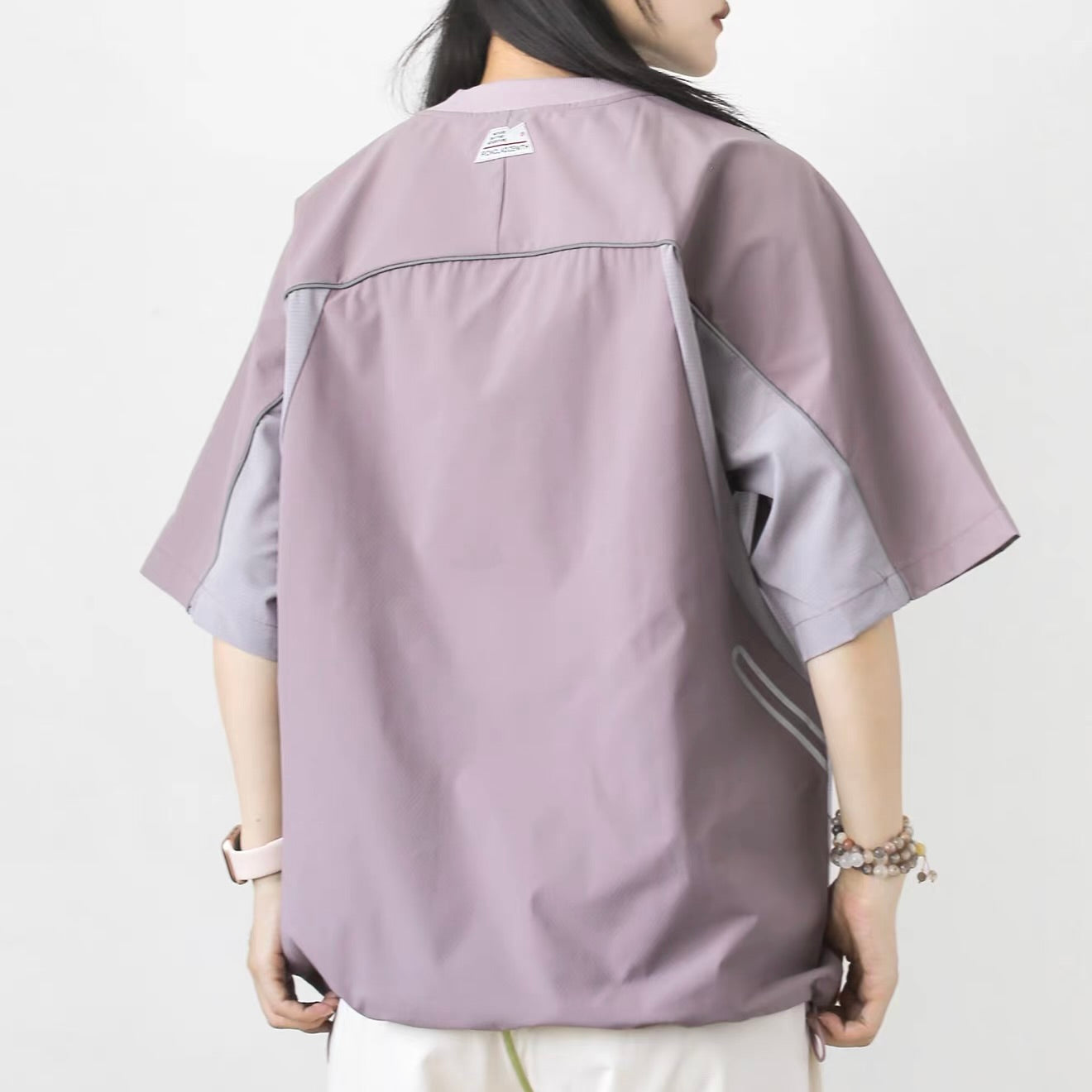 裾ドローコード 胸ポケット付 スポーツTシャツ（2Colors）260441
