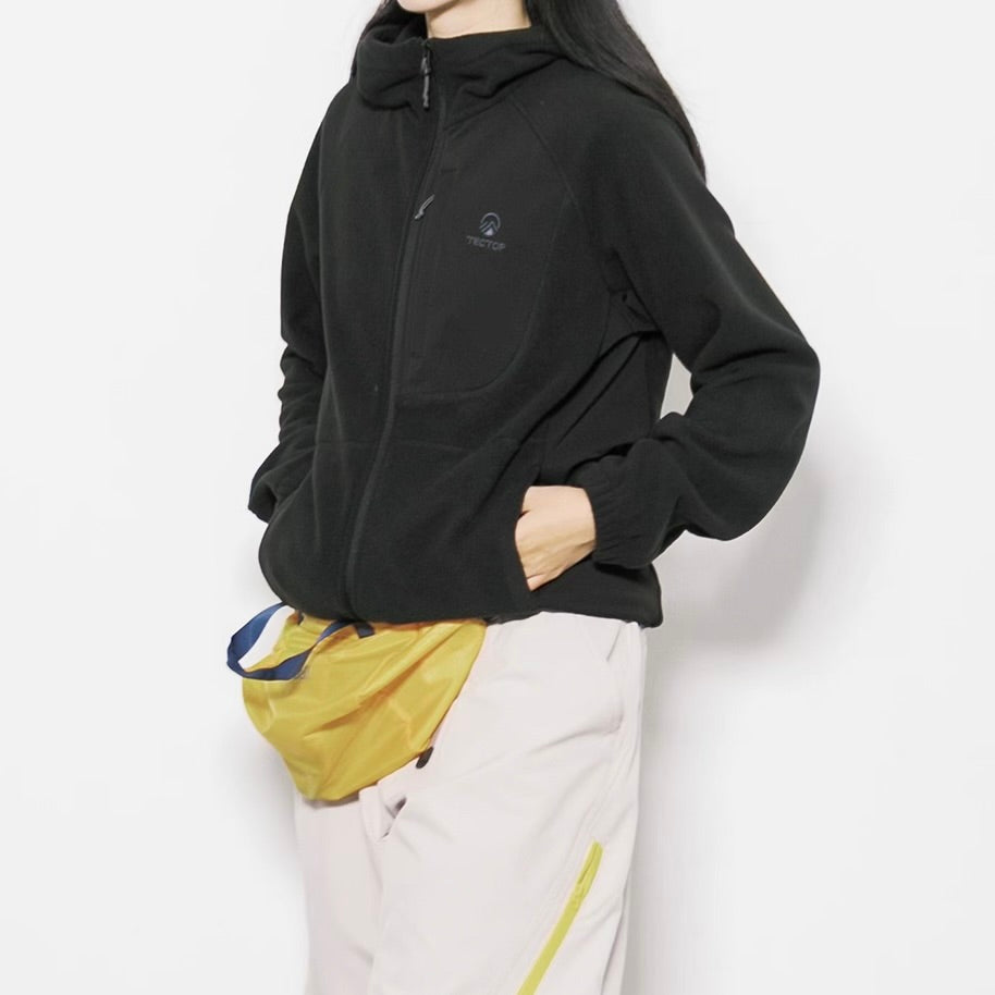 ワンポイントカラー フード付フリースジャケット（3Colors）250939