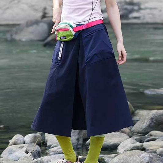 インナーパンツ付 ロング ラップスカート（3Colors）260493