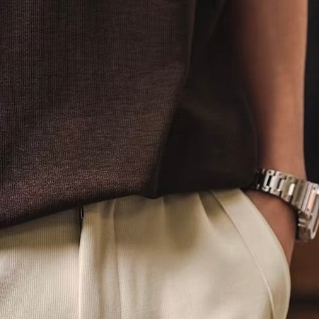 アクセントカラー Vネック Tシャツ（2Colors）260156