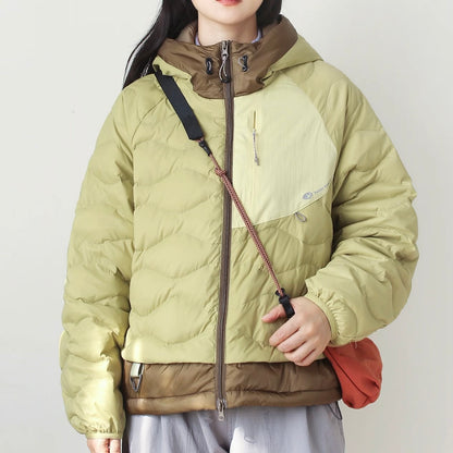 アクセントカラー フード付ダウンジャケット（3Colors）250984